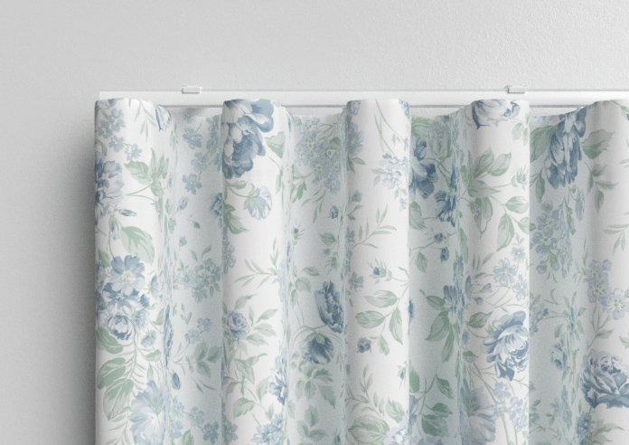 Shabby Chic by Rachel Ashwell Romantic Rose, Blue - Made to Measure Curtains - Image 13
